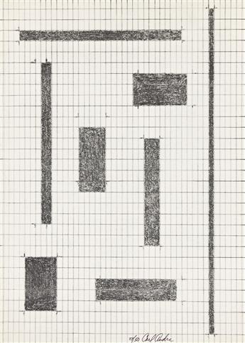 CARL ANDRE Two prints.